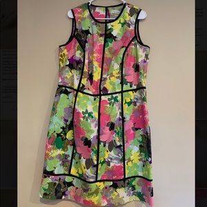 Celvin Klein Colorfull Shift Dress Size 14w.